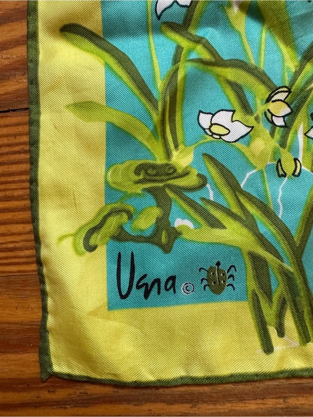 Vintage MCM Vera Neumann Silk Blend Floral Scarf